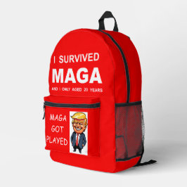 Mochila Impresa I Survived MAGA