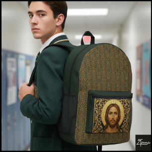 Mochila Impresa Icono bizantino de Cristo - Jesús