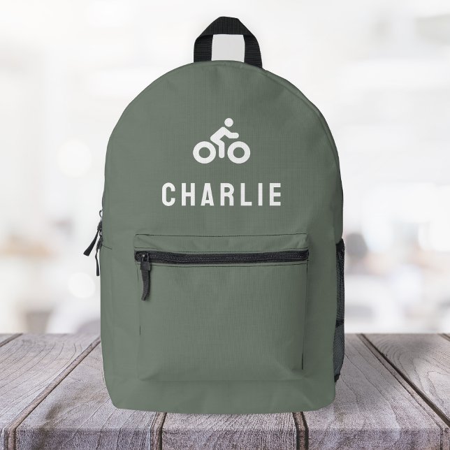 Mochila Impresa Icono de ciclismo Motif Bicicleta Verde (Subido por el creador)