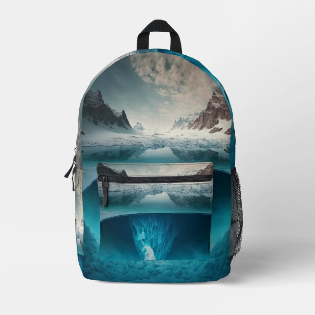 Mochila Impresa Icy Mountain View (Anverso)