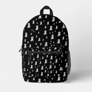 Mochila Impresa Ilustración de fantasmas góticos espeluznantes