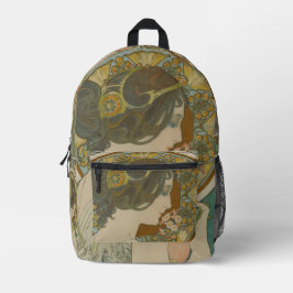 Mochila Impresa Imagen de Alphonse Mucha (1899)