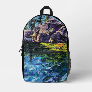 Mochila Impresa Imagen de mi obra arte Marítimo