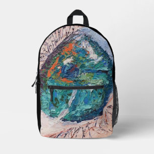 Mochila Impresa Imagen de mi obra Viendo atrás de los ojos