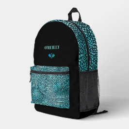 Mochila Impresa Impresión de animales minimalistas Monograma moder