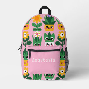 Mochila Impresa Impresión de planta en maceta personalizable linda