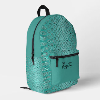 Mochila Impresa Impresión de Safari Turquesa