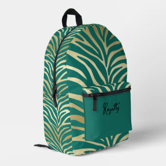 Mochila Impresa Impresión de Safari Turquesa