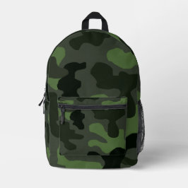 Mochila Impresa Impresión del camuflaje verde oscuro gris n.º 14