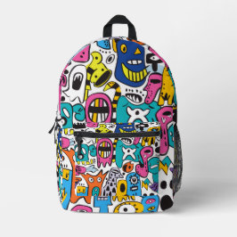 Mochila Impresa Impresión moderna colorida en todo