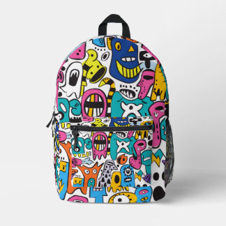 Mochila Impresa Impresión moderna colorida en todo