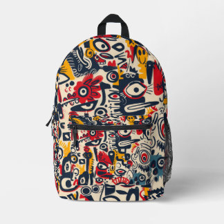 Mochila Impresa Impresión moderna colorida en todo