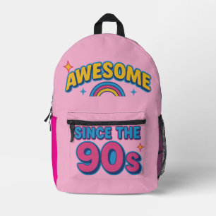 Mochila Impresa Impresionante desde los años 90 - Colorido estilo 