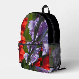 Mochila Impresa Impresionante impresión fotográfica floral morada 