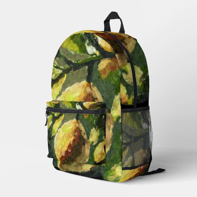 Mochila Impresa Impresionante Lemons Lemon Citrus Fruit Amarillo (Esquina derecha trasera )