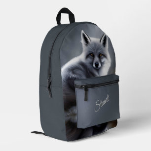 Mochila Impresa Impresionante nombre personal de zorro plateado