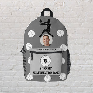 Mochila Impresa Impresiones Cortan Sew Bags Voleibol gris