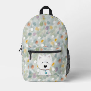 Mochila Impresa Impresiones kiniArt Fluffy Westie