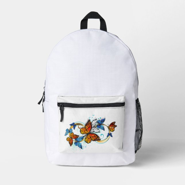 Mochila Impresa Infinidad de Mariposas Monarca (Anverso)