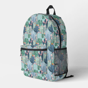 Mochila Impresa Inicial   Patrón Cactus de Patel suave
