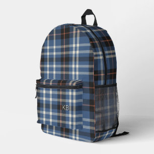 Mochila Impresa Iniciales del Monograma de Comprobación de la Plac