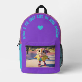 Mochila Impresa Intentar Es El Primer Paso...