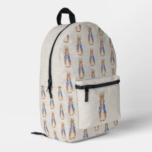 Mochila Impresa Invitación de fondo de Peter the Rabbit Beige Line
