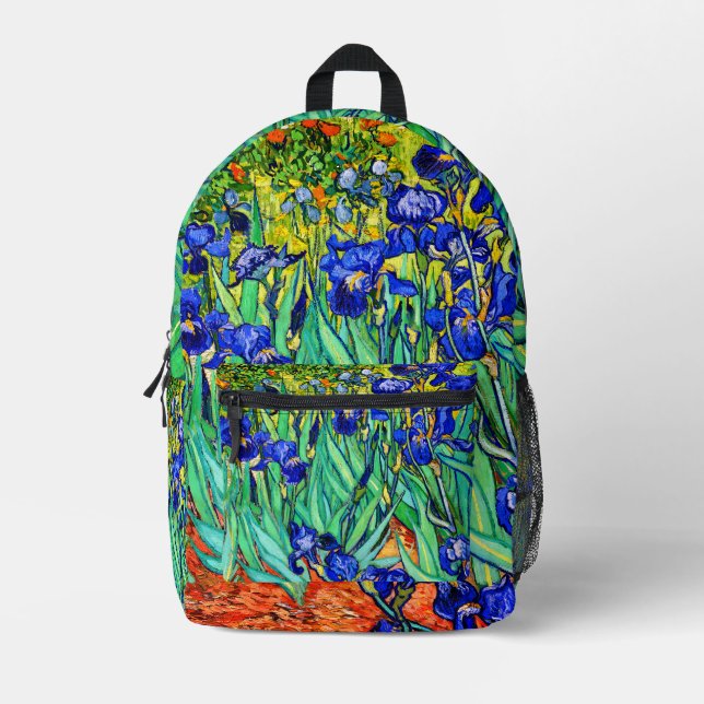 Mochila Impresa Irises de Vincent Van Gogh (Anverso)