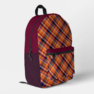 Mochila Impresa 'Irish Tartan' Pattern Backpack