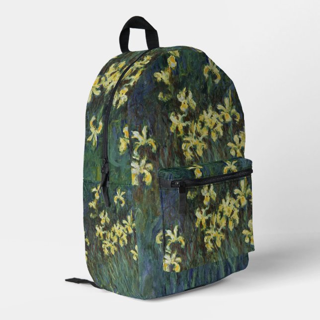 Mochila Impresa Irritos amarillos de Claude Monet, Bella Artes de  (Esquina izquierda trasera)
