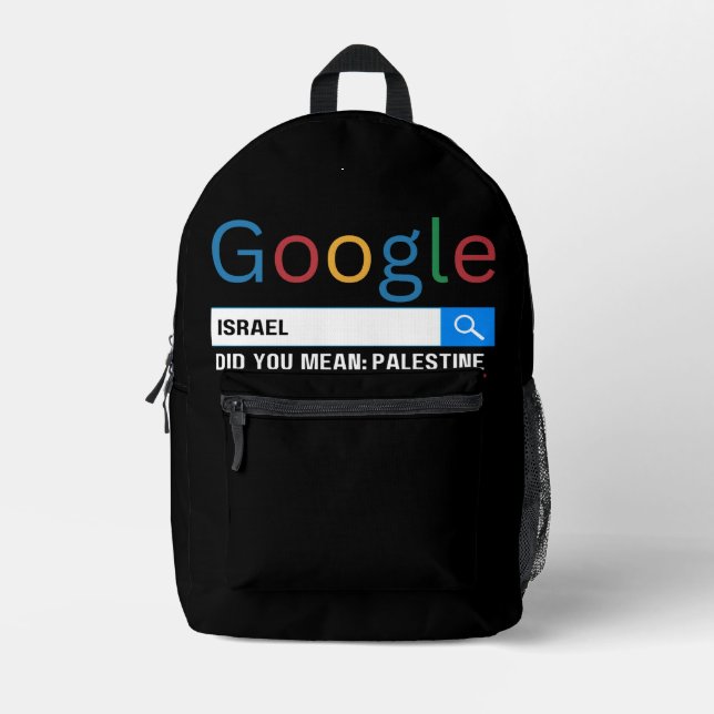 Mochila Impresa israel ¿te refieres a la investigación palestina g (Anverso)