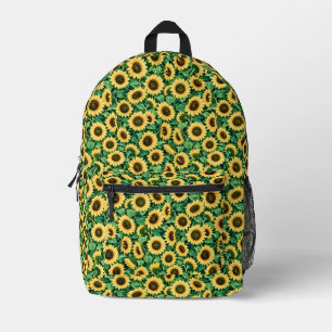 Mochila Impresa Jardín de Girasoles Dorados