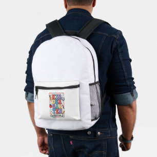Mochila Impresa Jardín de Infancia Retro Aquí Vengo Escuela