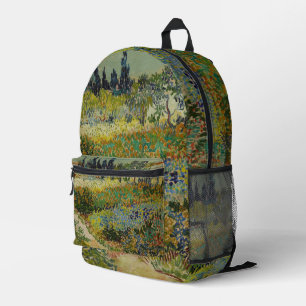 Mochila Impresa Jardín de Van Gogh en Arles Floral Impresionista