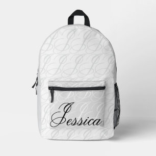Mochila Impresa Jessica Nombre Personalizado Elegante Escritura Ne