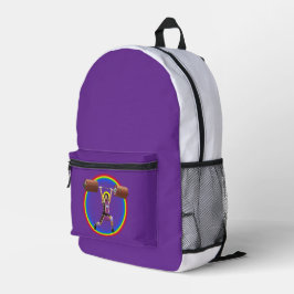 Mochila Impresa Jesucristo haciendo la limpieza y la corona