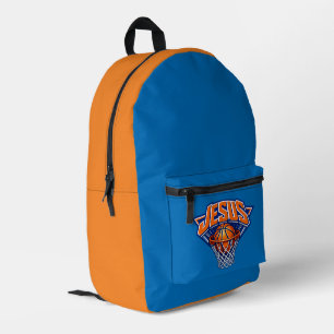 Mochila Impresa JESÚS - Azul y Naranja