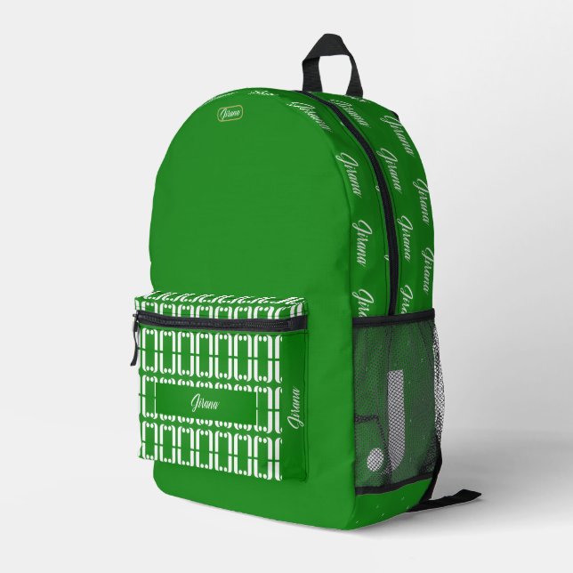 MOCHILA IMPRESA JIRANA (Esquina derecha trasera )