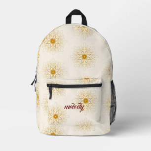Mochila Impresa jovencita linda floral femenina Trendy Boho