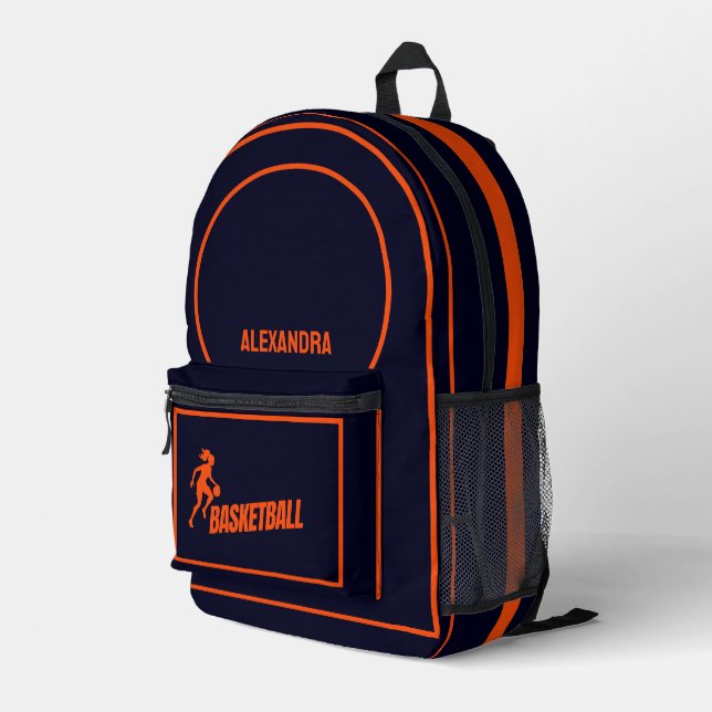 Mochila Impresa Jugador de baloncesto, equipo de baloncesto, regal (Esquina derecha trasera )