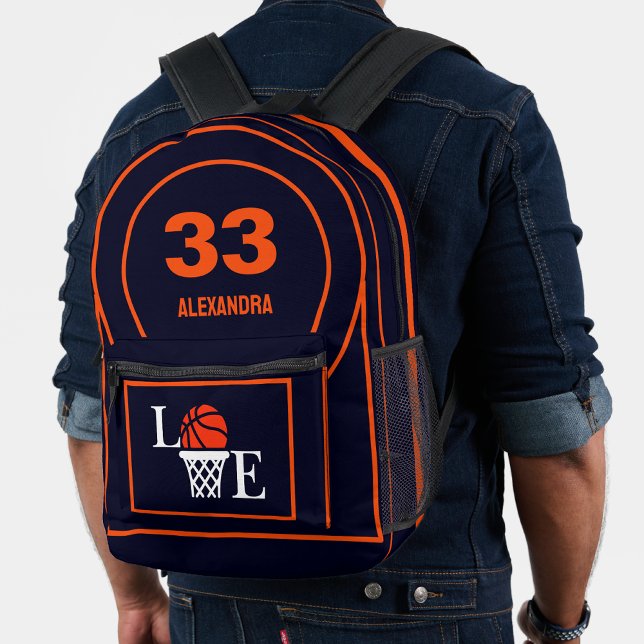 Mochila Impresa Jugador de baloncesto, regalo de cumpleaños de Bas (Subido por el creador)