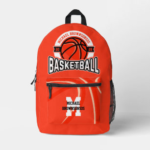 Mochila Impresa Jugador de equipo de baloncesto universitario
