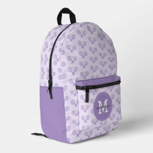 Mochila Impresa Jugador de tenis con patrón de tenis personalizado