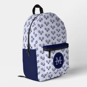 Mochila Impresa Jugador de tenis con patrón de tenis personalizado