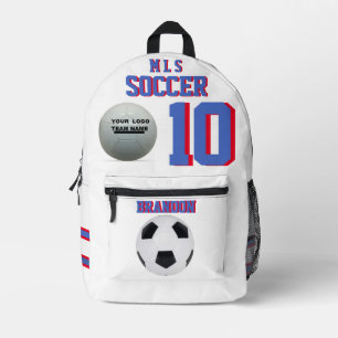 Mochila Impresa Jugador, nombre del equipo nombre del equipo de fú