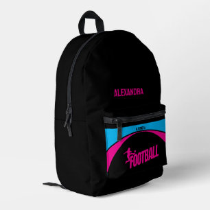 Mochila Impresa Jugadoras de fútbol, regalo de cumpleaños Chica