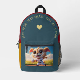 Mochila Impresa Jugar duro, Jugar Smart...