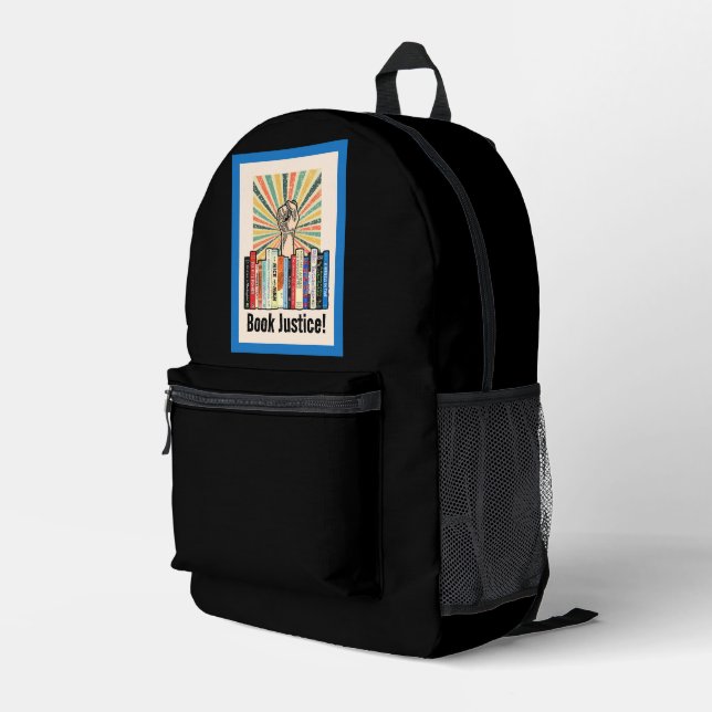 Mochila Impresa ¡Justicia del libro! (Esquina derecha trasera )