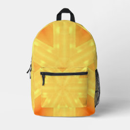 Mochila Impresa Kaleidoscopio de un brillante amanecer y líneas