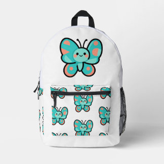 Mochila Impresa Kawaii Butterfly Back to School Cute Art